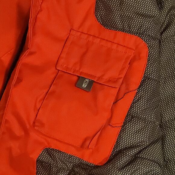 Free Country Live In It Men Medium Water Resistant Wind Breaker Red Zip - Picture 14 of 16